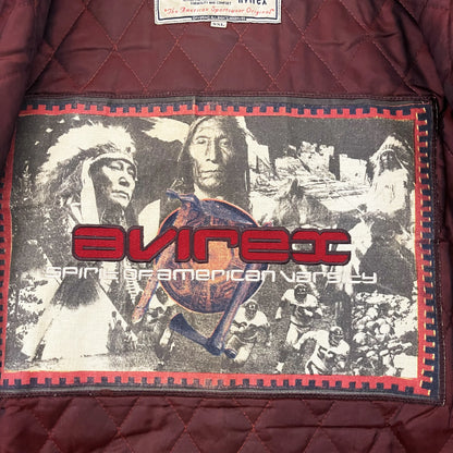 Avirex Leather Varsity Jacket - XXL