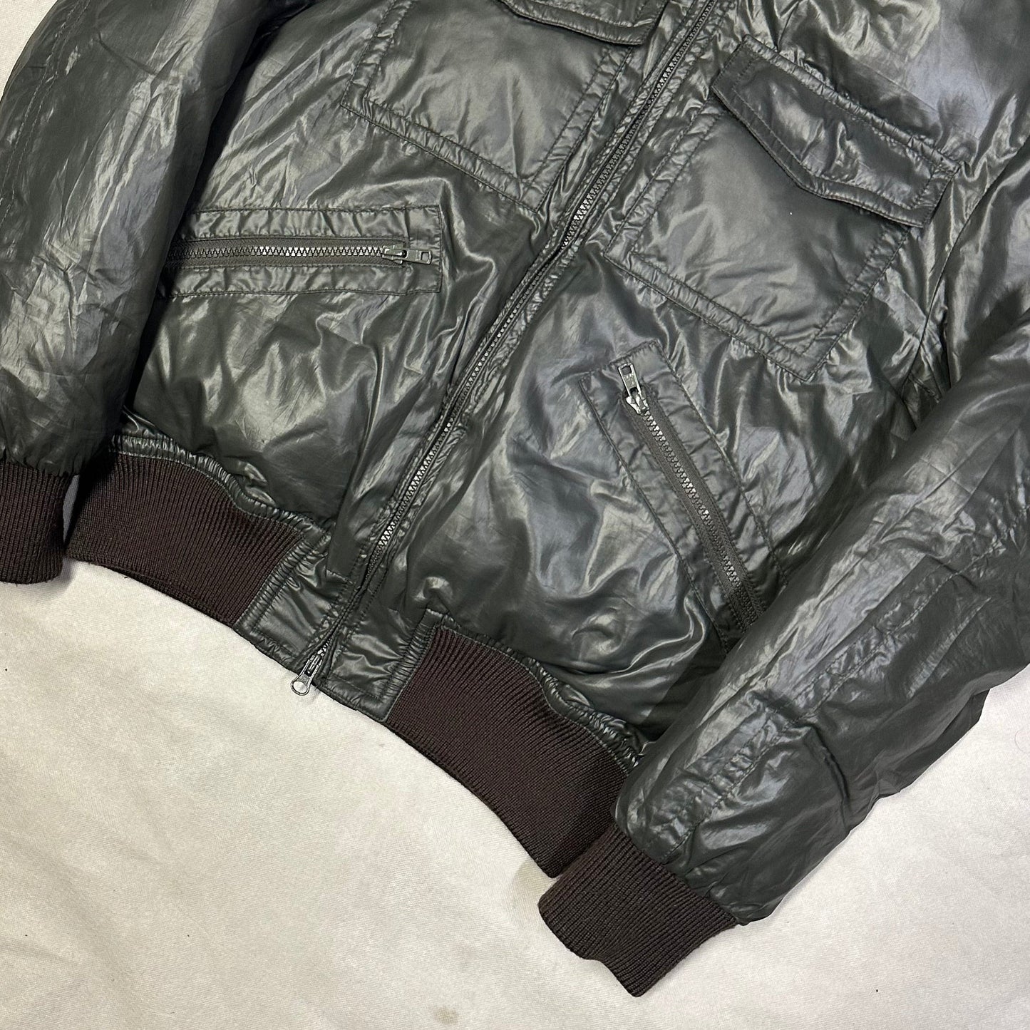 Takeo Kikuchi Jacket With Fur Hood In Green ( M )