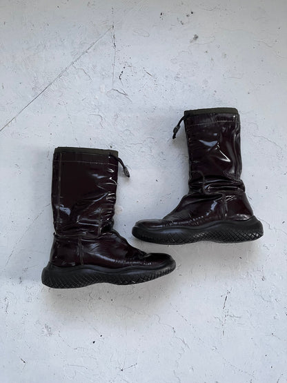 fw1999 prada sport boots | BROWN, Brown