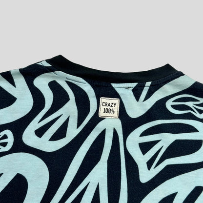 Moschino Jeans 00’s Melted Peace Logo T-shirt - S/M