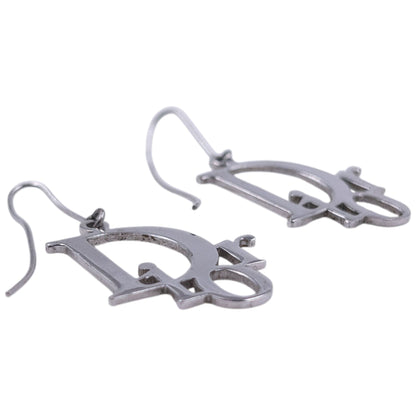 Vintage 2000s Dior By John Galliano Logo Earrings | O/S, Grey