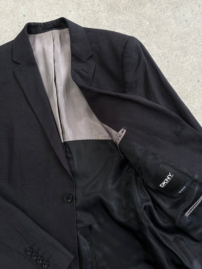 DKNY Pure Linen Slim Fit Single Breasted Blazer - 38R/S