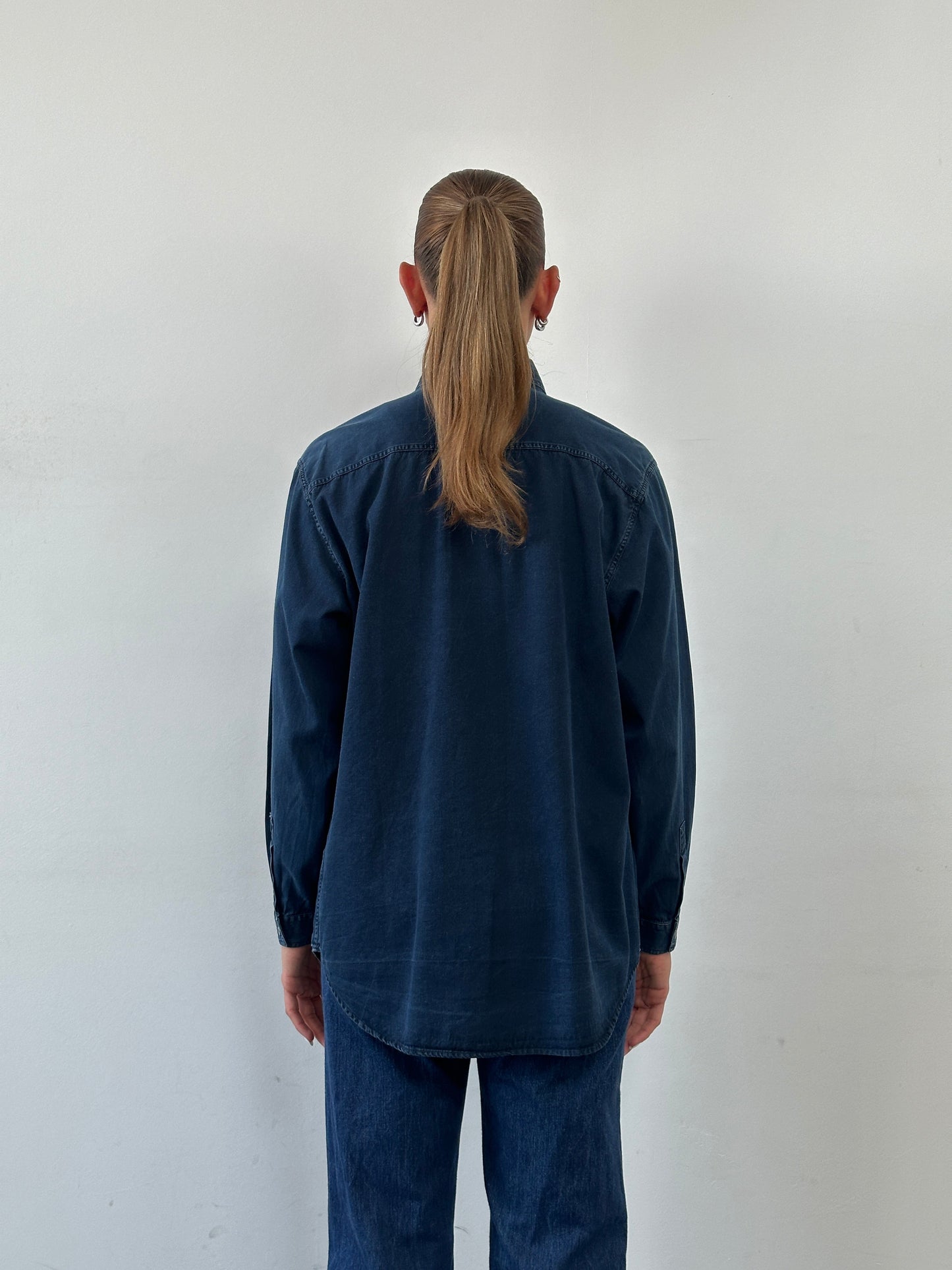 Armani Jeans Denim Logo Shirt - L