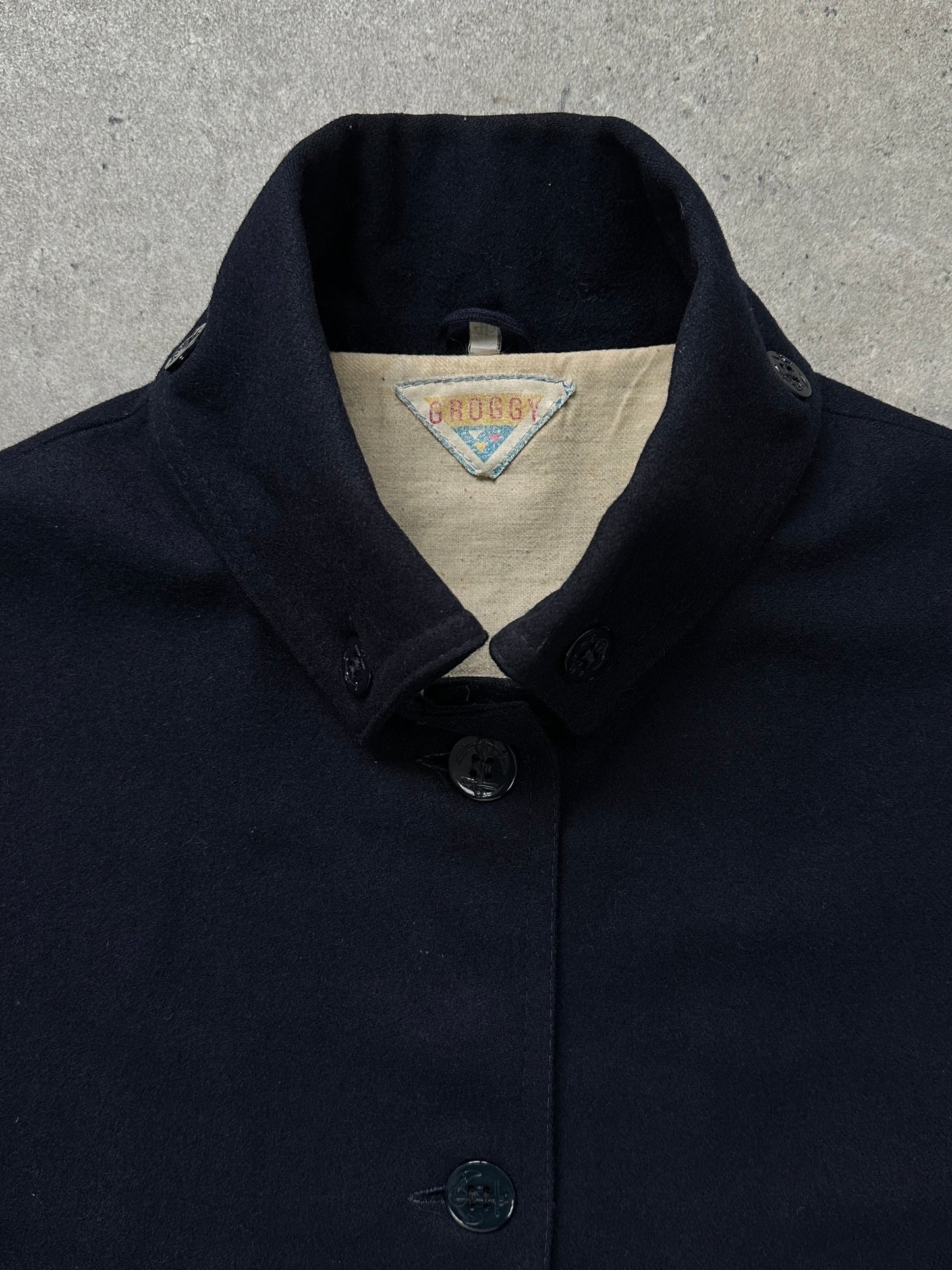 Italian Vintage 1990s Wool Detachable Sleeve Jacket - L/XL