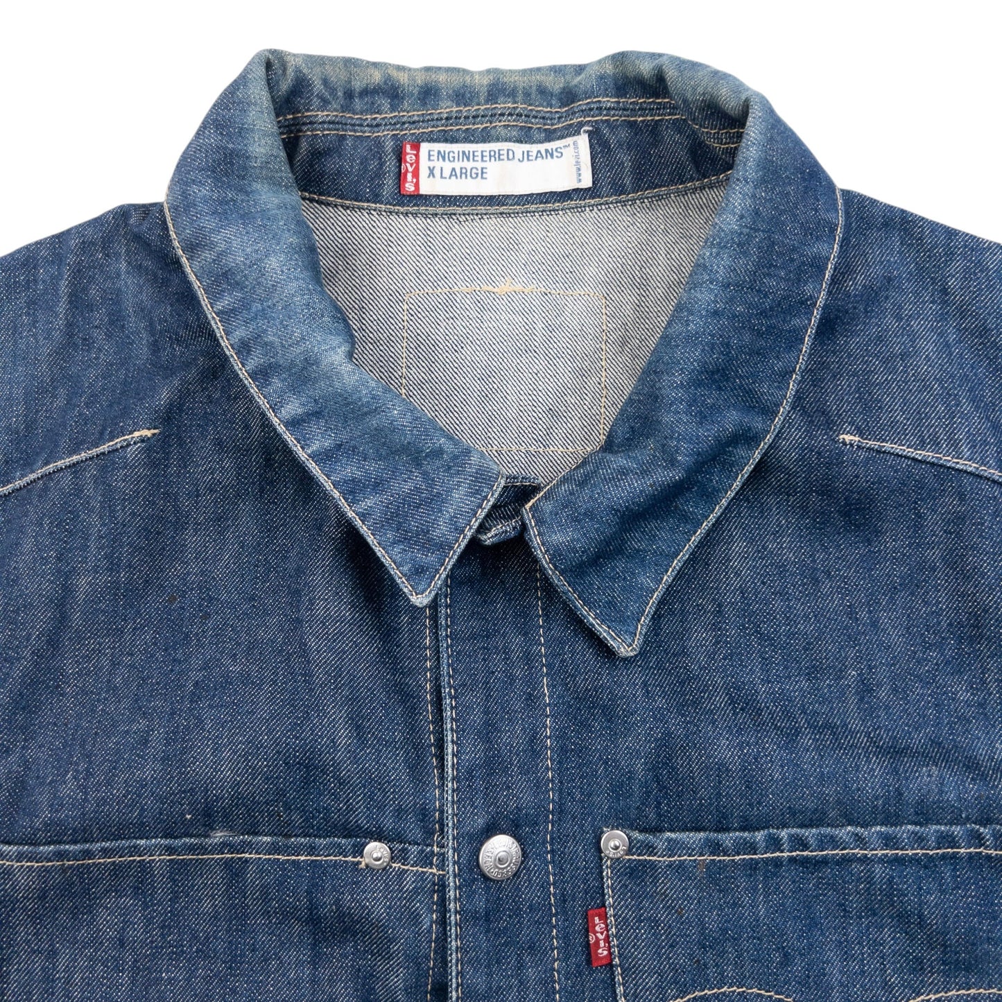 Vintage 2000s Levi's Button Up Denim Jacket Size XL | XL, Blue