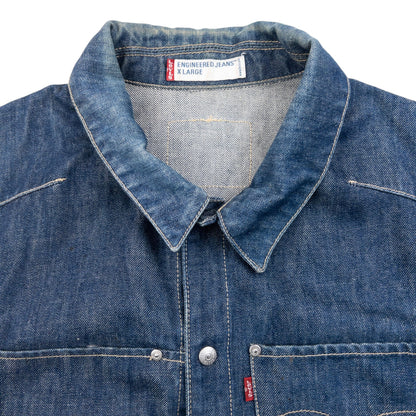 Vintage 2000s Levi's Button Up Denim Jacket Size XL | XL, Blue