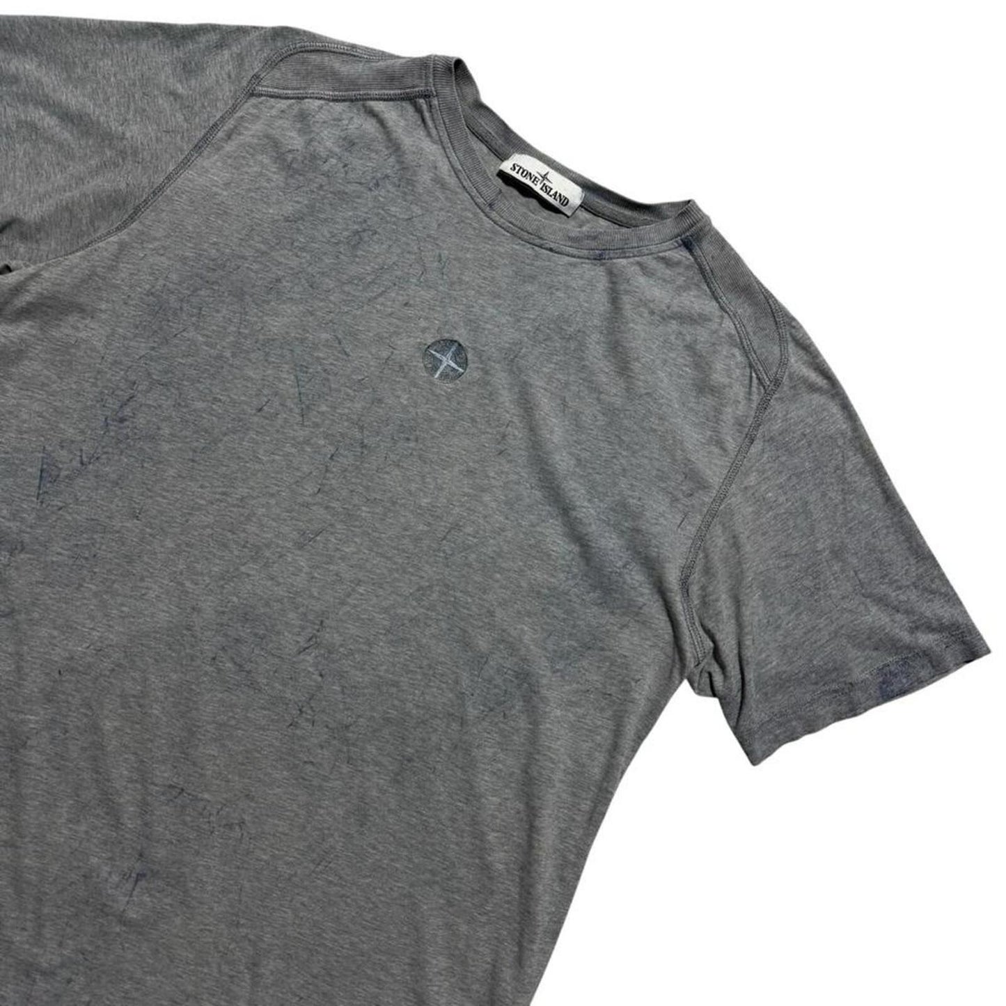 Stone Island Blue Dust Treatment T-Shirt | Large, Blue