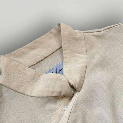 Yohji Yamamoto Pour Homme 1980's Mandarin Collar Shirt S