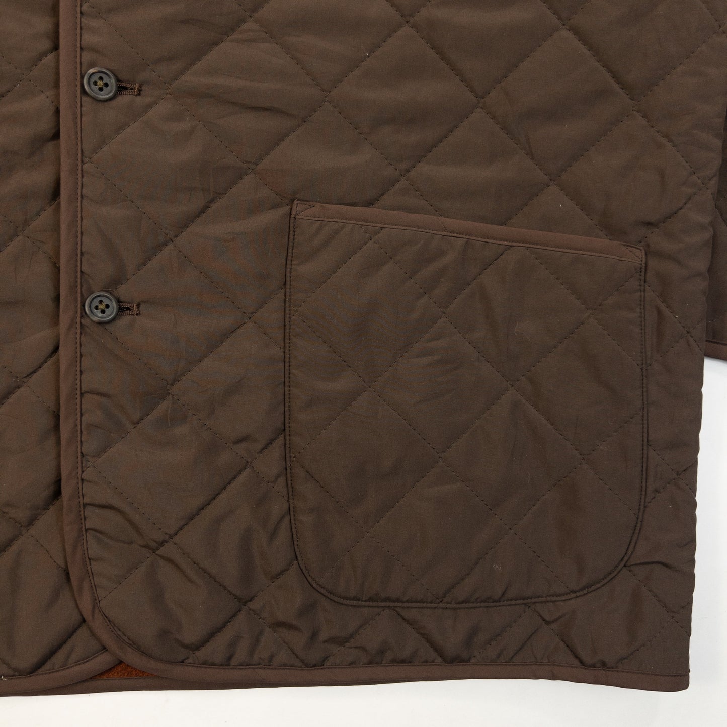 Vintage 90s Burberry Fleece Lined Quilted Jacket Size M | Medium, Brown