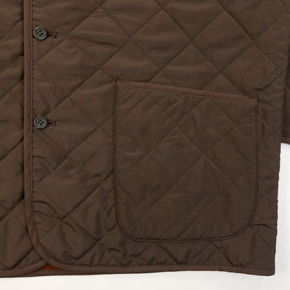 Vintage 90s Burberry Fleece Lined Quilted Jacket Size M | Medium, Brown