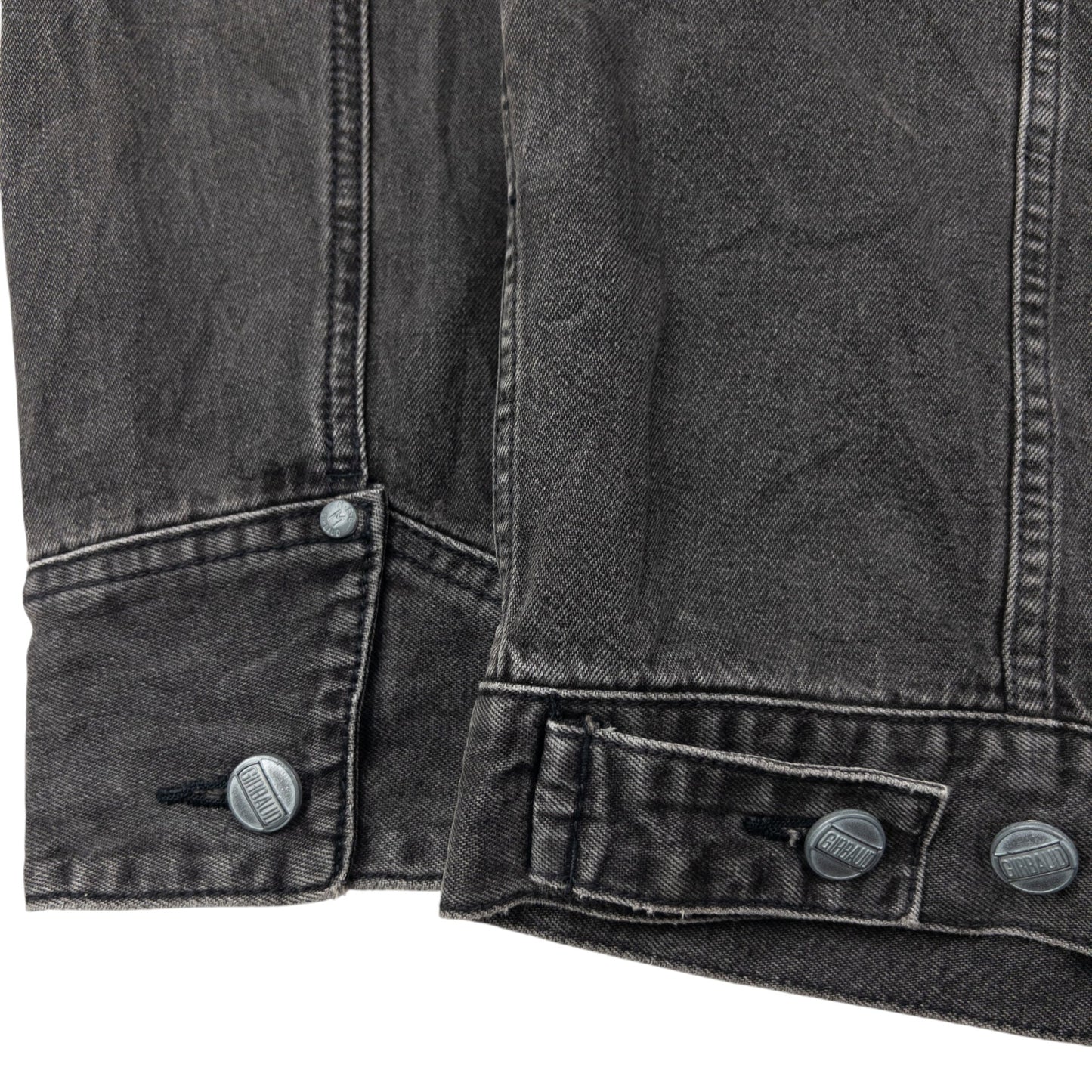 Vintage 2000s Marithe + Francois Girbaud Button Up Denim Jacket Size L | Large, Grey