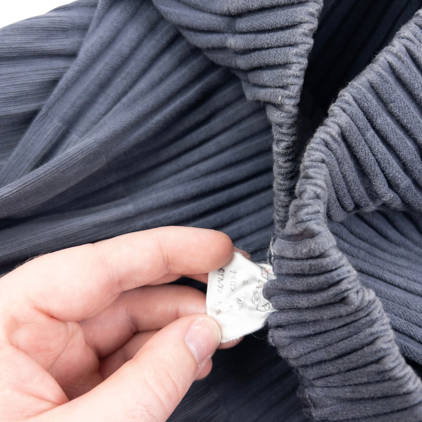 Vintage 90s Issey Miyake PERMANENTE Pleated Skirt Womens Size L | Large, Grey