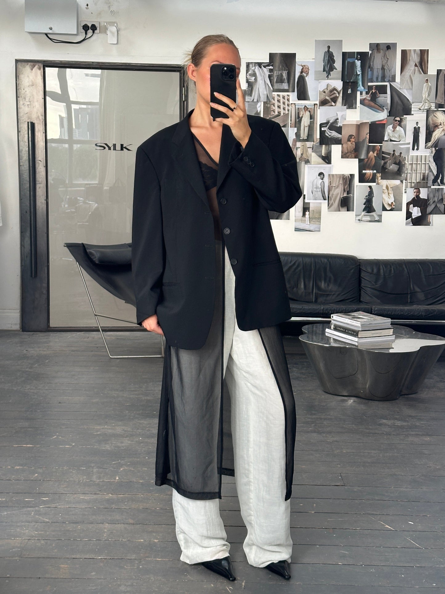 Giorgio Armani Le Collezioni 1990s Wool Single Breasted Blazer - 40R/M