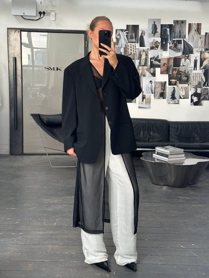 Giorgio Armani Le Collezioni 1990s Wool Single Breasted Blazer - 40R/M