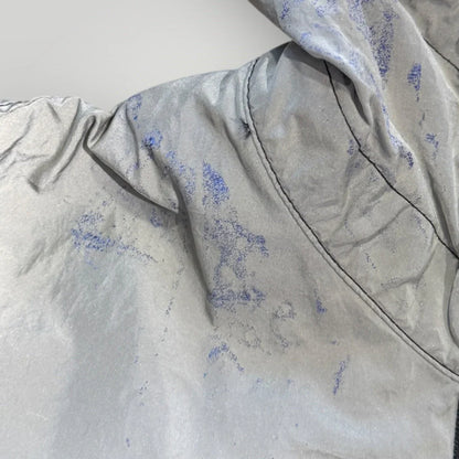 Stone Island SS/17 Black Garment Dyed Plated Reflective Mussola Gommata Jacket XXL