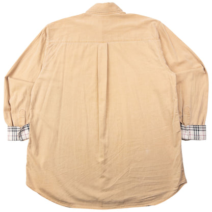 Vintage 2000s Burberry Nova Check Cuff Long Sleeve Button Up Shirt Size XL