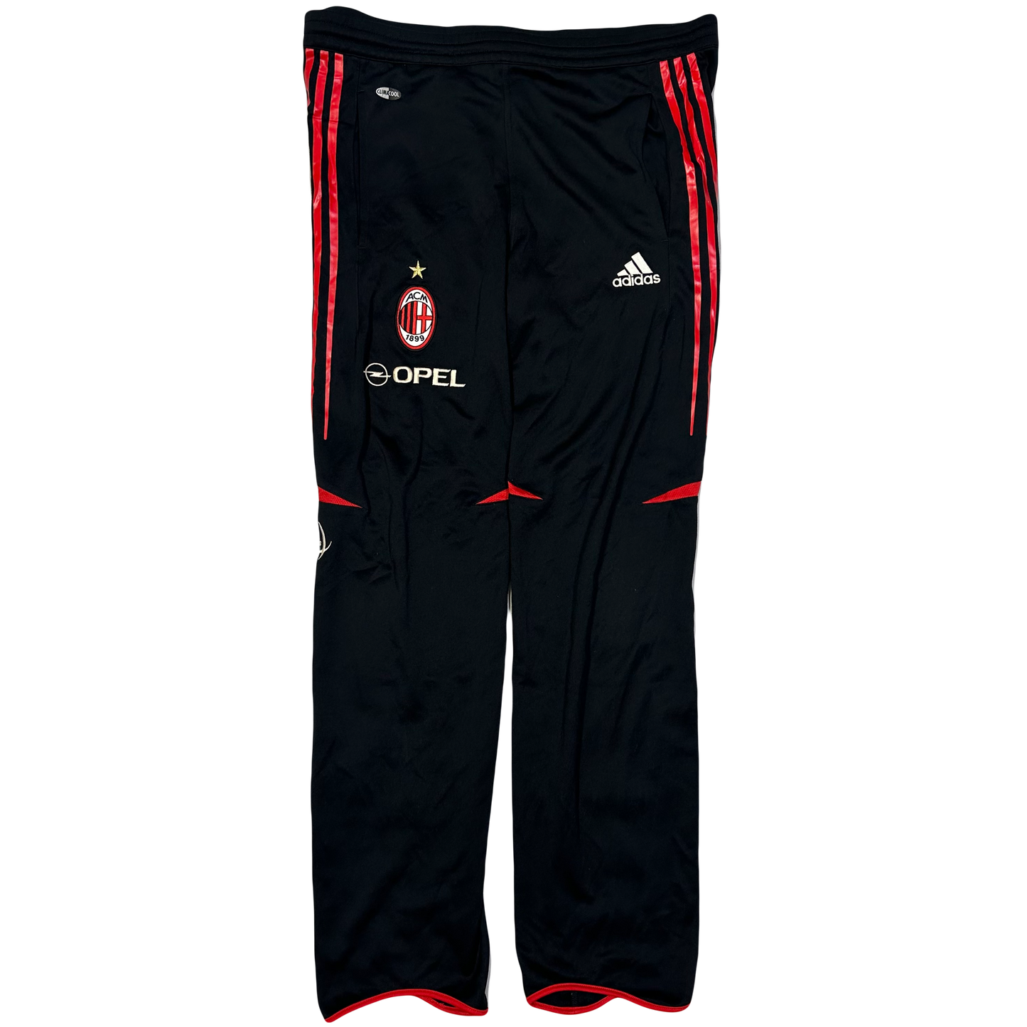 Adidas AC Milan 2004/05 Tracksuit Bottoms In Black & Red ( XL )