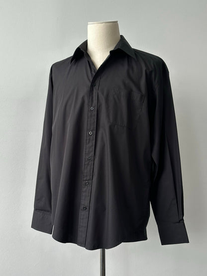 Yves Saint Laurent 1990s Cotton Logo Shirt - M/L