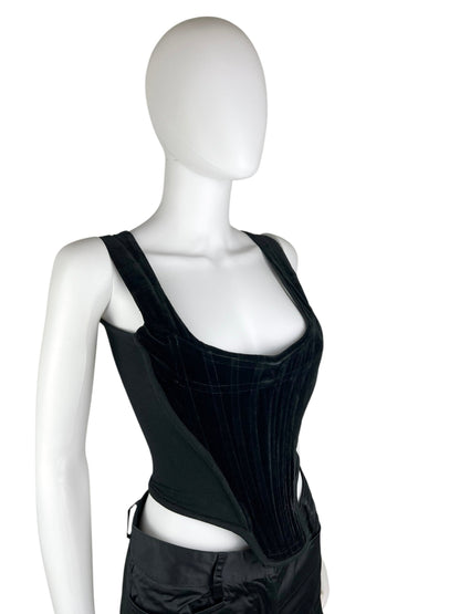 Vivienne Westwood A/W 1991 velvet corset | Black, Black