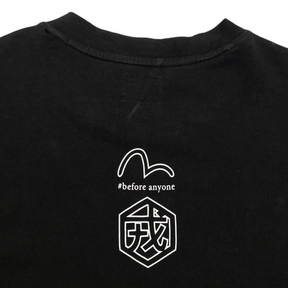 Vintage 2000s Evisu Pattern T Shirt Size L | Large, Black