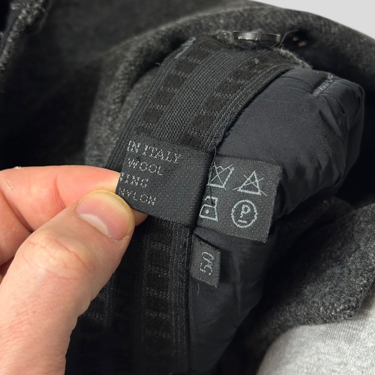 Prada Sport AW99 Heavy Wool Baggy Work Trousers - IT50 | Default Title, Grey