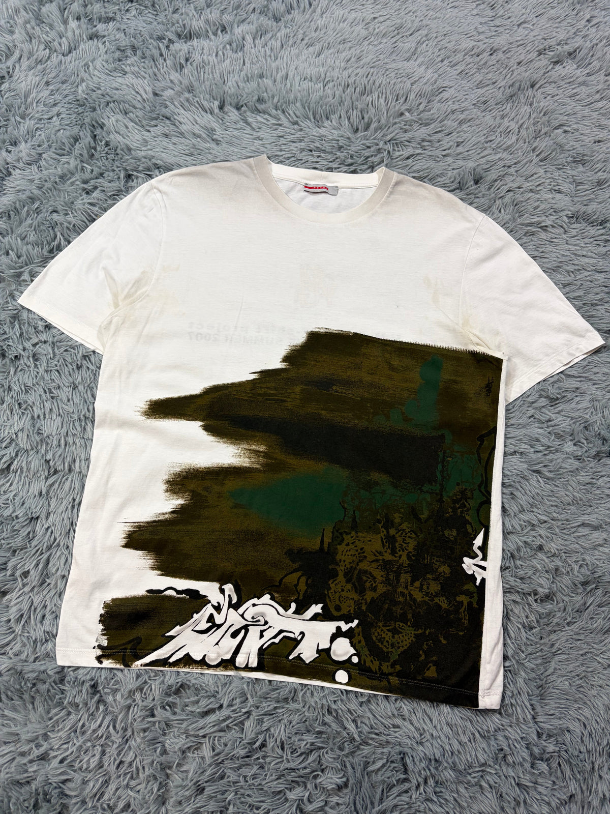 Prada Sport 2007 Unspoken Dialogue Graphic T-shirt - L/XL | O/S, White
