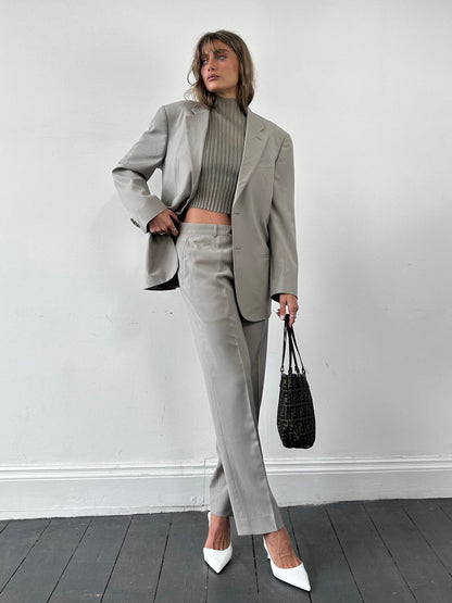 Armani Collezioni Pure Wool Single Breasted Suit - 40R/W30