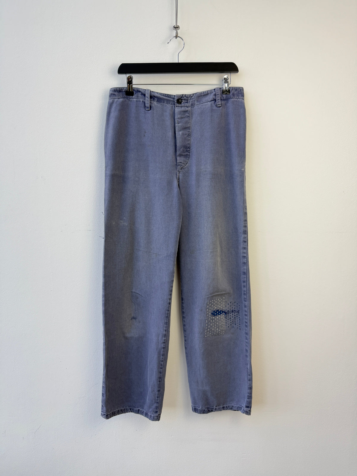 Vintage Workwear Trousers | O/S, Faded Blue