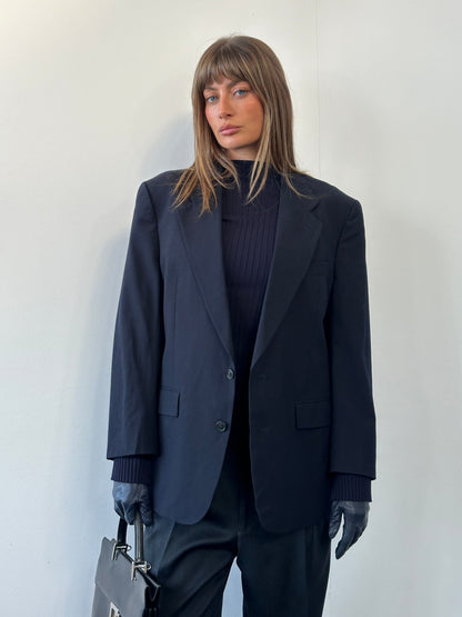 Christian Dior Monsieur 1980s Pure Wool Single Breasted Blazer - 42S/L