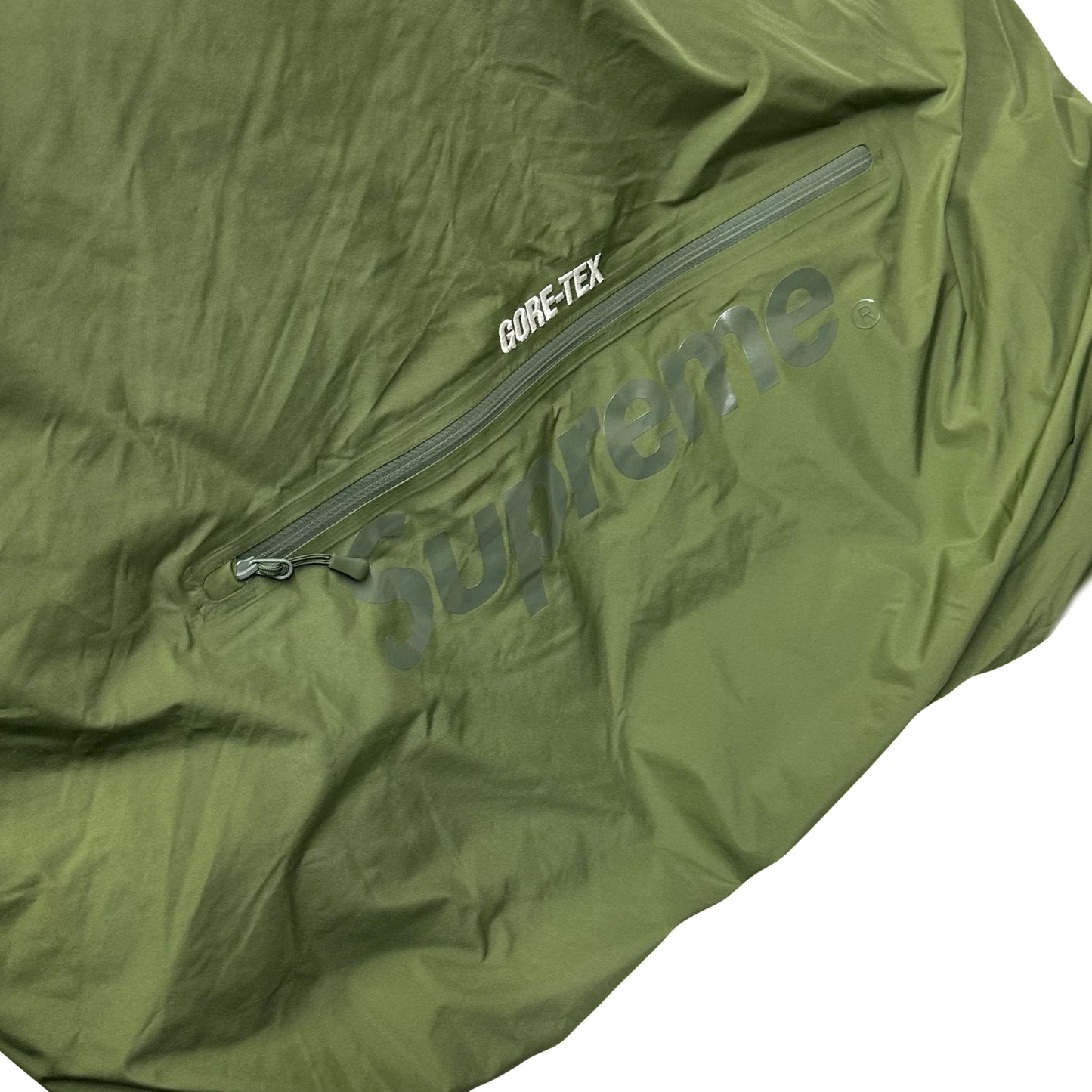 Supreme Gore-Tex Down Puffer Jacket In Olive Green ( L )