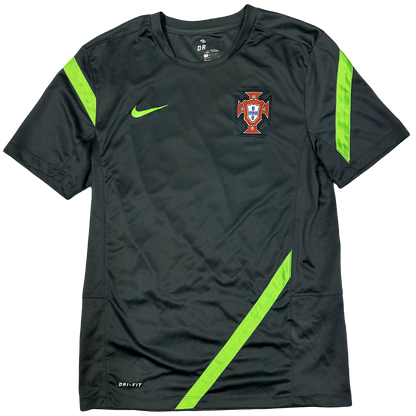 Nike 2011/12 Portugal Training Shirt In Charcoal & Green ( S )