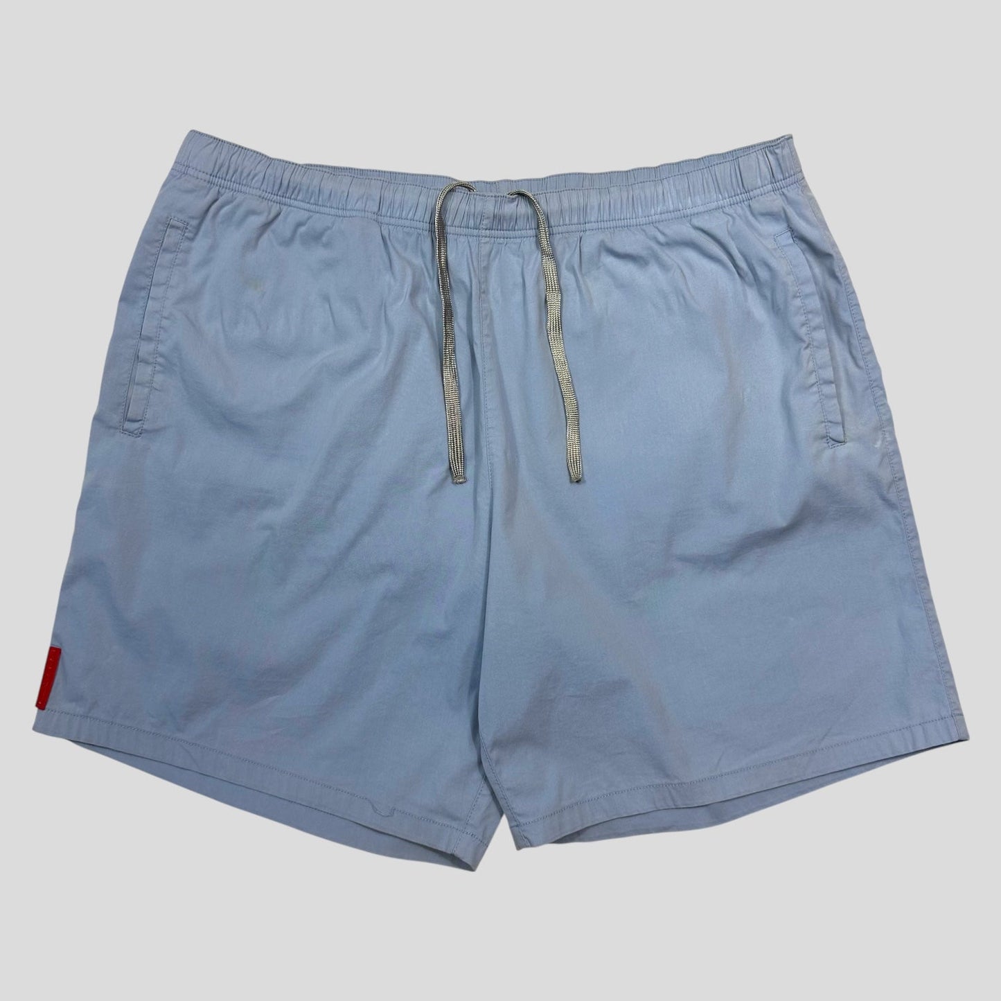 Prada Sport 2008 Baby Blue Cotton Swim Shorts - M/L | Default Title, Blue