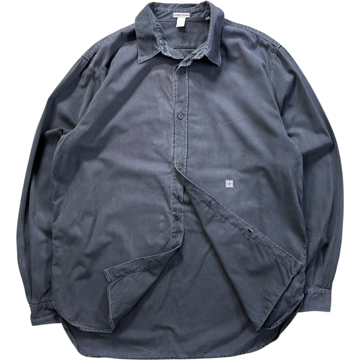 Stone Island 2001 Cotton Shirt XXL | XXL, Navy