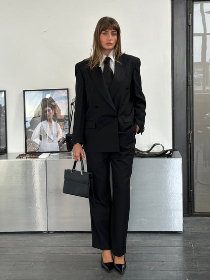 Pierre Cardin Wool Tuxedo Double Breasted Suit - 38R/W28-30