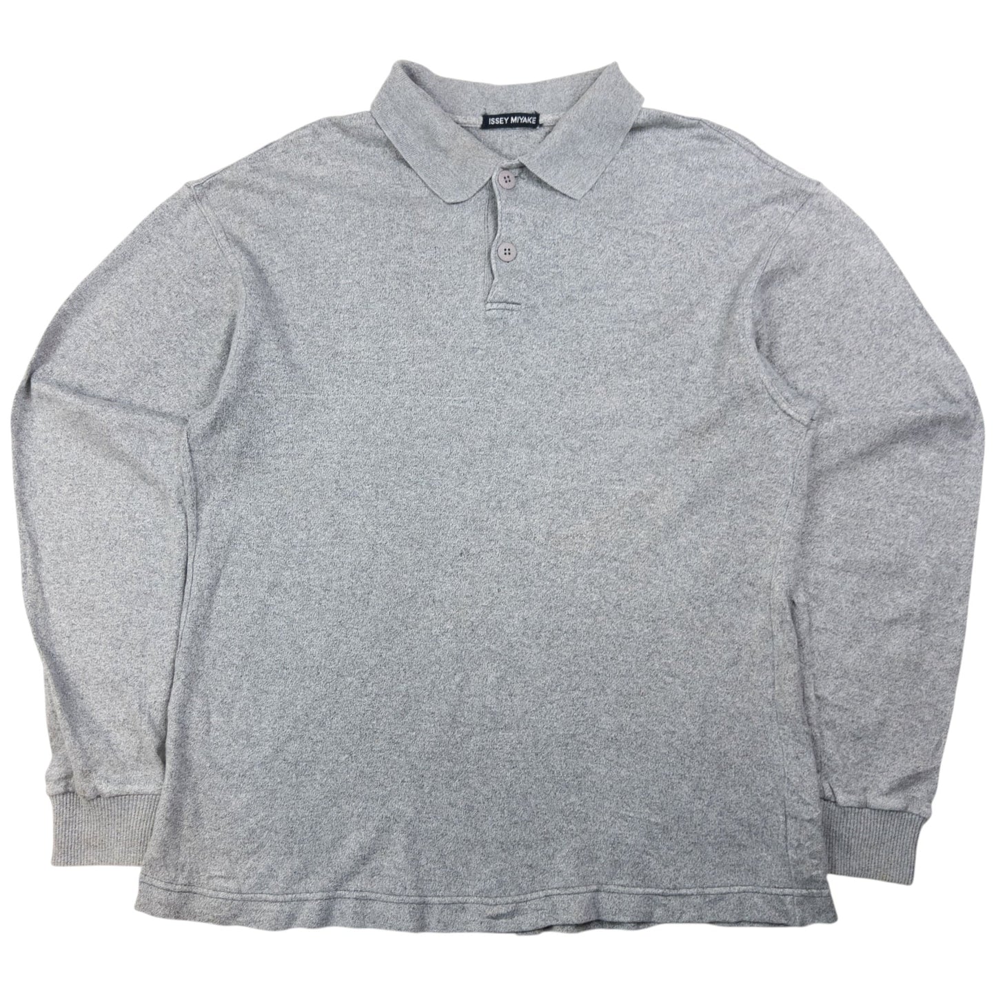 Vintage Issey Miyake Long Sleeve Polo Shirt Size M