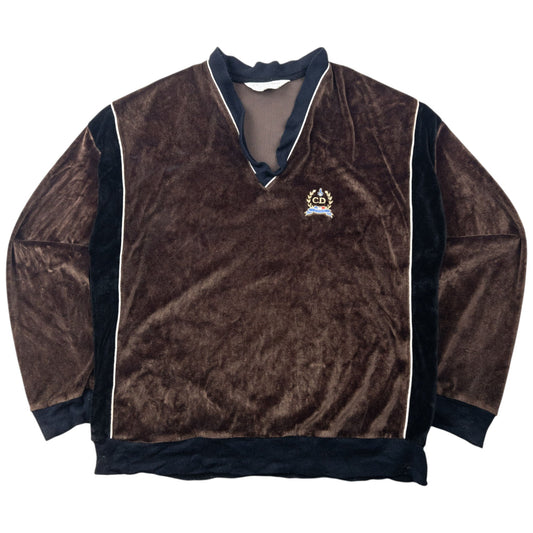 Vintage 80s Dior Monsieur Velour Jumper Size L