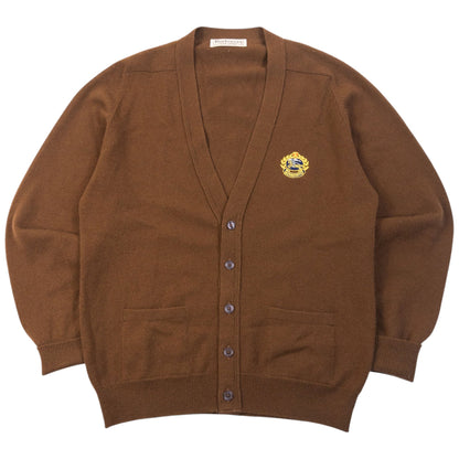 Vintage 90s Burberry Wool Cardigan Size M | Medium, Brown