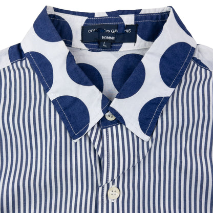 Vintage Comme Des Garçons HOMME Long Sleeve Button Up Shirt Size S | Small, Blue