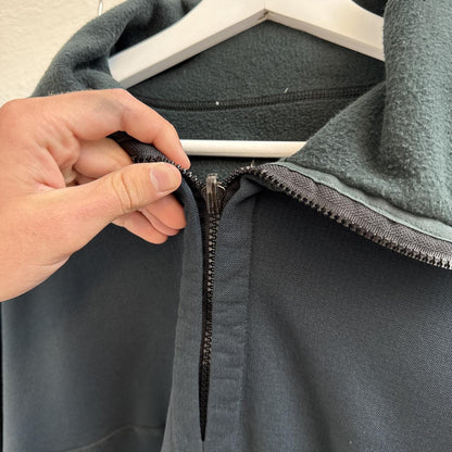 Stone Island Vintage 1990s Reversible Quarter Zip Fleece (XXL) | Extra Large, Green