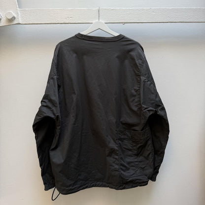 Stone Island Cotton Canvas Pullover Jacket (L) | Large, Dark Grey