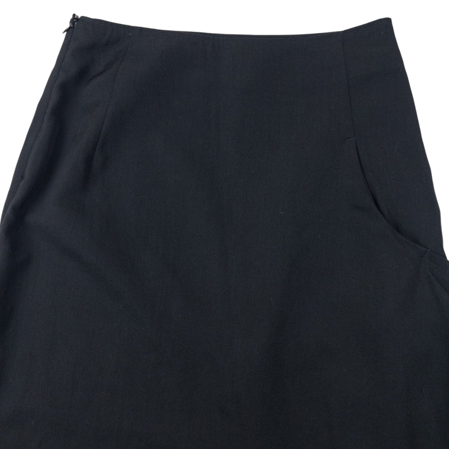 Vintage 2000s Yohji Yamamoto Asymmetric Skirt Womens Size W26 | W26, Black