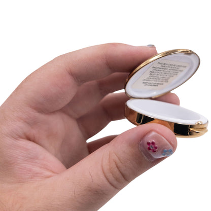 Vintage 90s Burberry Nova Check Compact Pill Box | O/S, Gold