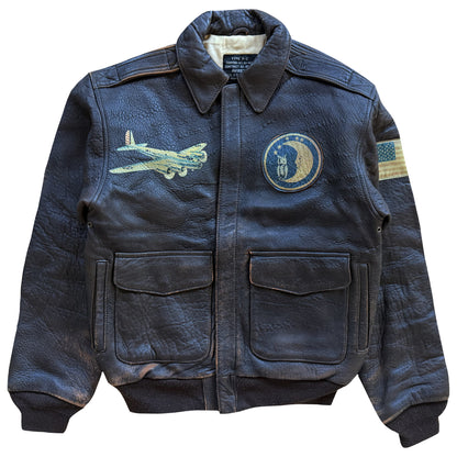 Avirex 'Sleepy-Time Gal' A2 Leather Flight Jacket - XS / S