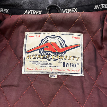 Avirex Leather Varsity Jacket - XXL