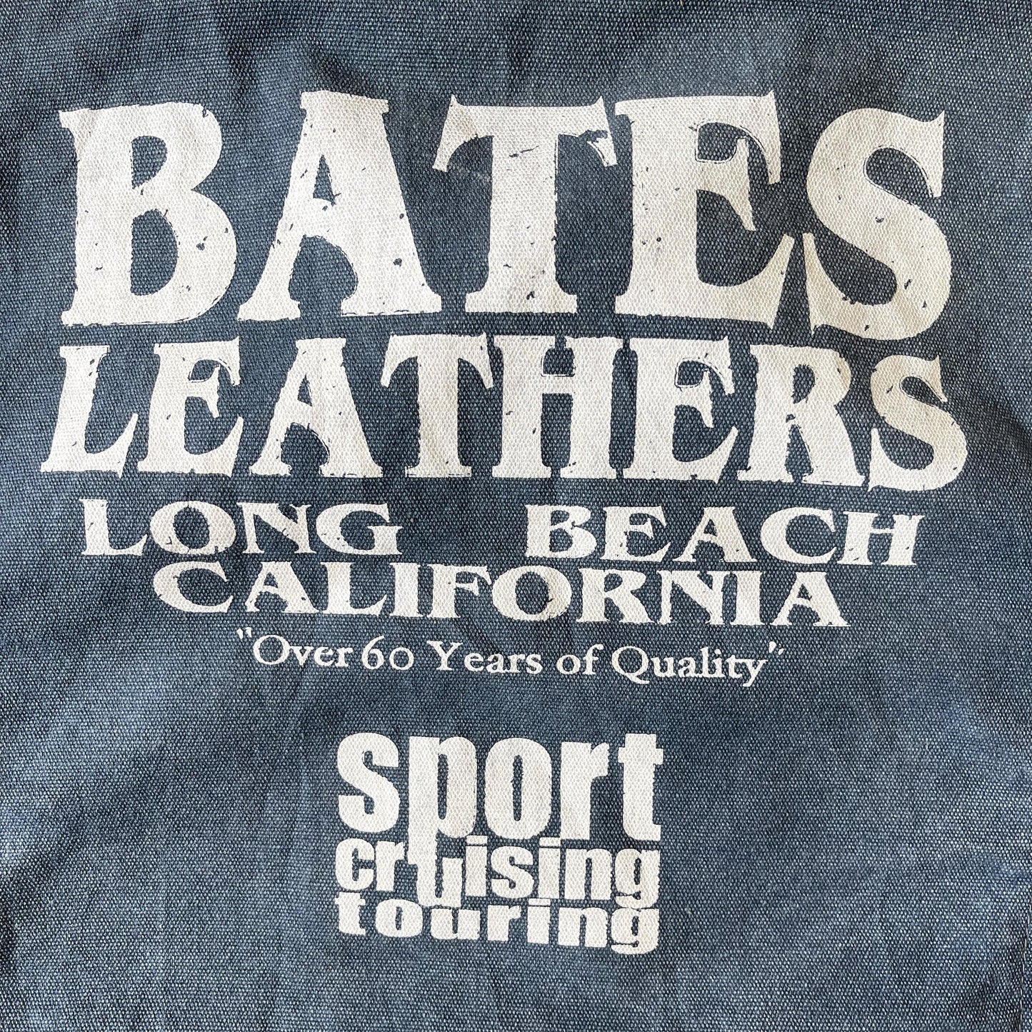 Bates Leathers Denim Zip Up Biker Vest - M