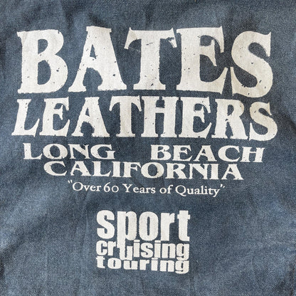 Bates Leathers Denim Zip Up Biker Vest - M