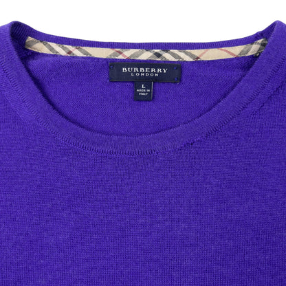 Vintage 2000s Burberry Jumper Size M | Medium, Purple