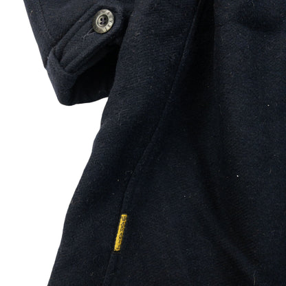 Vintage 90s Armani Jeans Zip Up Wool Jacket Size XXL | XXL, Navy