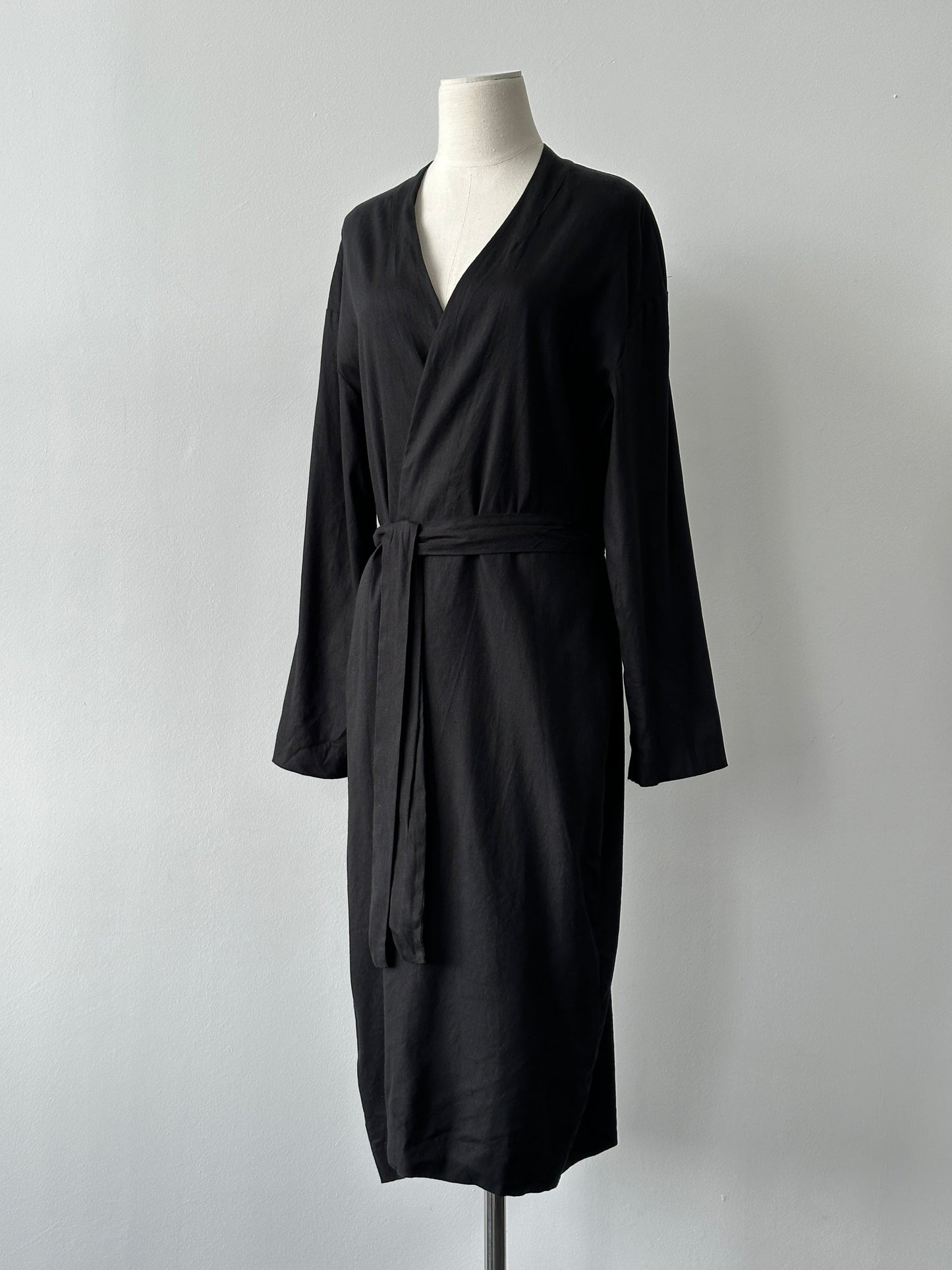 DKNY Linen Minimal Belted Trench Coat - M-L