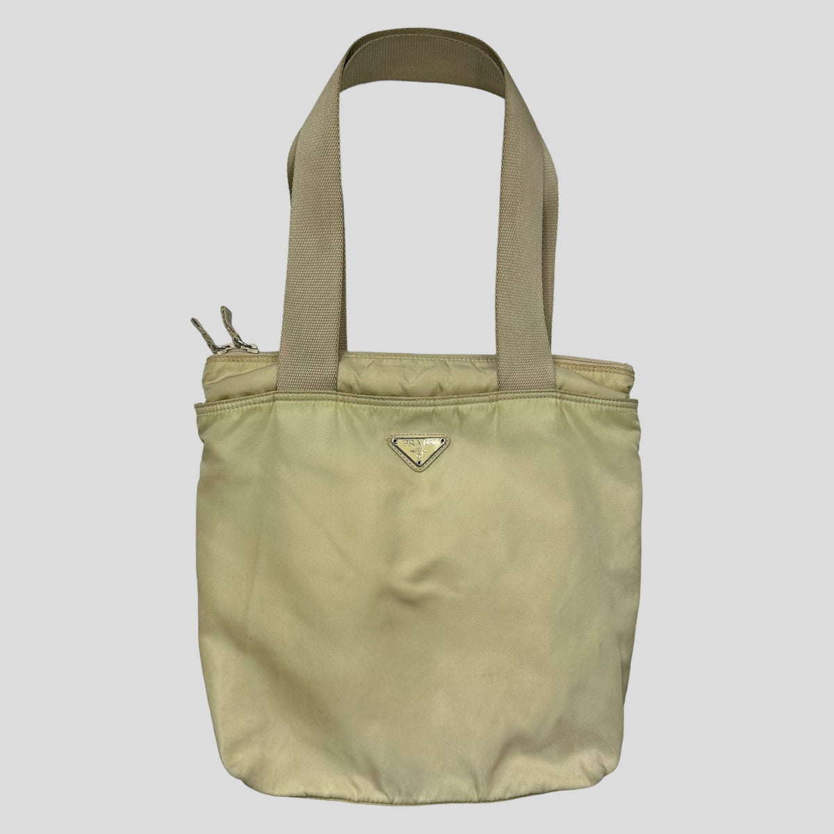 Prada Milano 00’s Nylon Tote Shoulder Bag | O/S, Cream